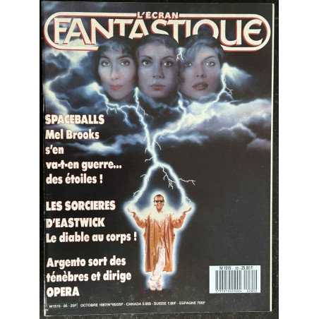 L'écran fantastique n° 85 - 1987 -  SPACEBALLS Mel Brooks  Les sorcières d'Eastwick  Argento  OPERA