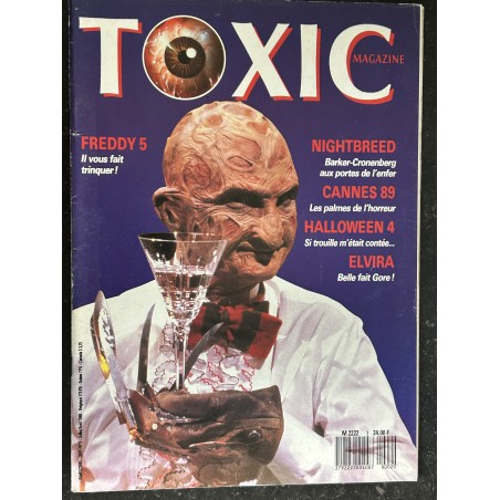 TOXIC n°  2 - Freddy 5 - Nightbreed - Cannes 89 - Halloween 4 - Elvira  - 52 pages - 1989 06