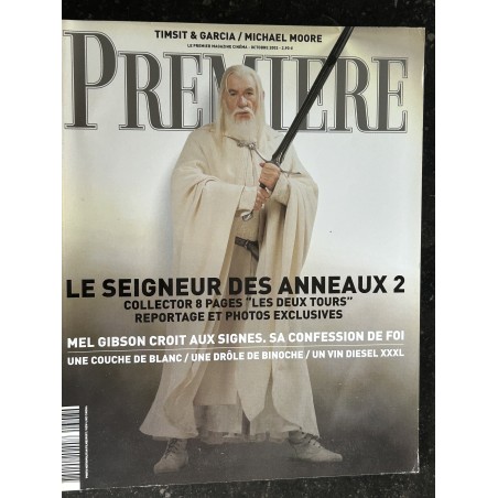 PREMIERE 308 octobre 2002 Le Seigneur des Anneaux 2 Vin Diesel Sophie Marceau Mel Gibson Juliette Binoche