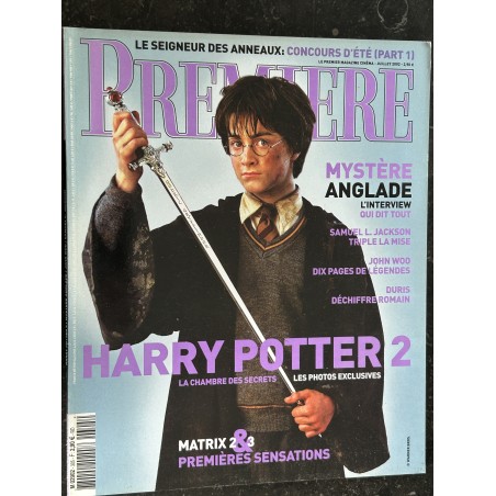 PREMIERE 305 Juillet 2002 Harry Potter 2 Matrix Jean-Luc Anglade John Woo Samuel L. Jackson Duris Romain
