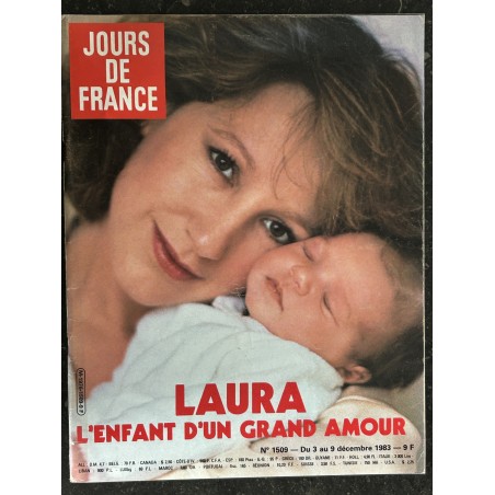 JOURS DE FRANCE 1509 décembre 1983 Nathalie Baye Naissance Laura Smet Johnny Hallyday