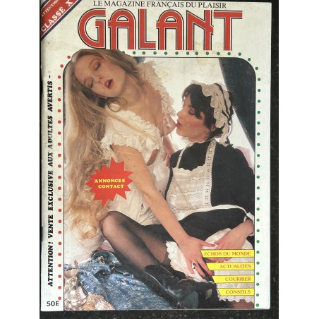 Galant 1982 - Le magazine français du plaisir - Classé X - Actualités... BOX OFFICE - 100% HARD