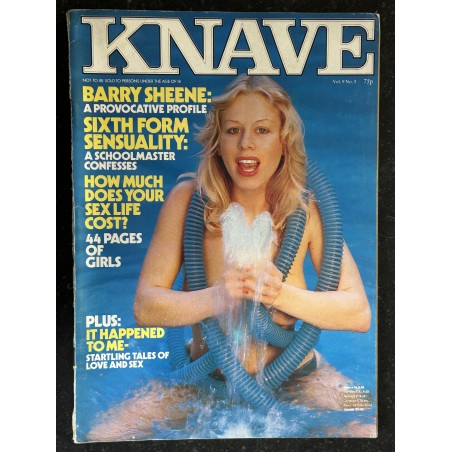 KNAVE Vol. 09 n° 05 1977 - BARRY SHEENE - 44 pages of Girls - Sixth form sensuality