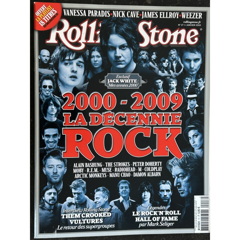 ROLLING STONE 2010 01 SPECIAL 2000-2009 LA DECENNIE ROCK R.E.M BASHUNG STROKES