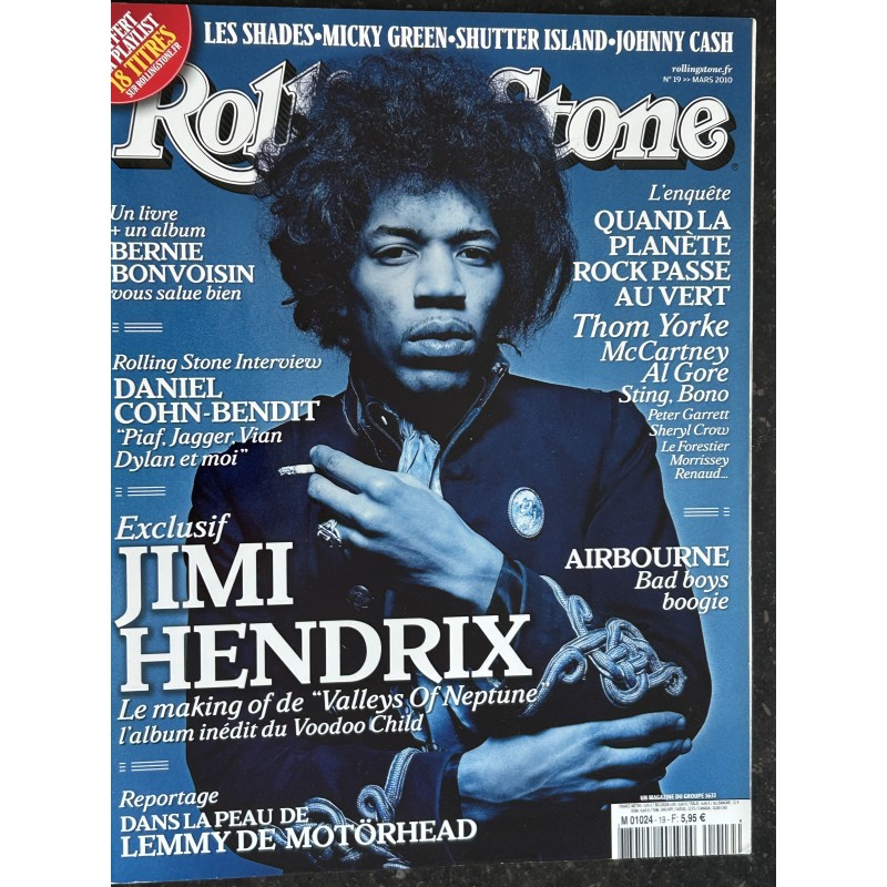 ROLLING STONE 2010 03 19 COVER JIMI HENDRIX BERNIE BONVOISIN MCCARTNEY AIRBOURNE DANIEL COHN-BENDIT