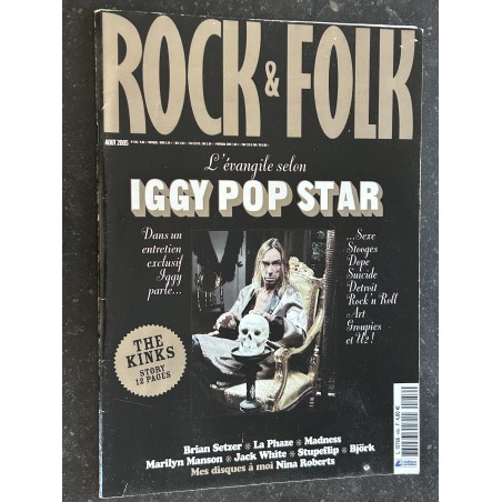 ROCK & FOLK 456 Aout 2005 L' évangile selon Iggy pop Star Marilyn Manson The Kinks Nina Robets Madness