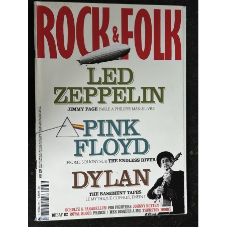 ROCK & FOLK 567 Novembre 2014 Led Zeppelin Pink Floyd Jimmy Page Dylan Prince