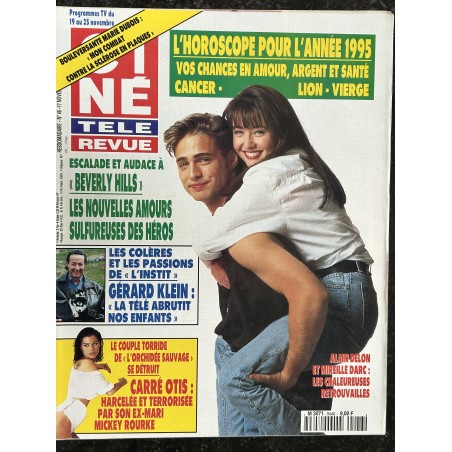 CINE TELE REVUE 1994 11 17  n° 46 BEVERLY HILLS Shannen Doherty - Carré Otis - Gérard Klein