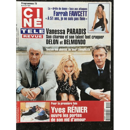 CINE TELE REVUE 1998 03 19 n° 12 Farrah Fawcett - Vanessa Paradis Delon Belmondo - Yves Rénier