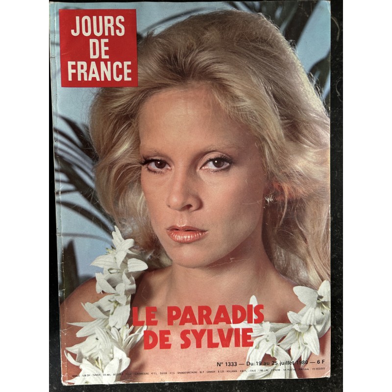 JOURS DE FRANCE 1333 juillet 1980 Sylvie Vartan - Fanny Ardant Francis Huster - Alian Delon Dalila Di Lazzaro