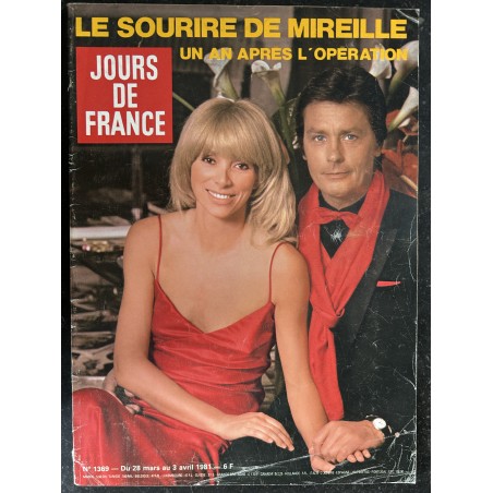 JOURS DE FRANCE 1366 mars 1981 Mireille Darc Alain Delon Dalida Sophie Marceau la Boum Karen Cheryl