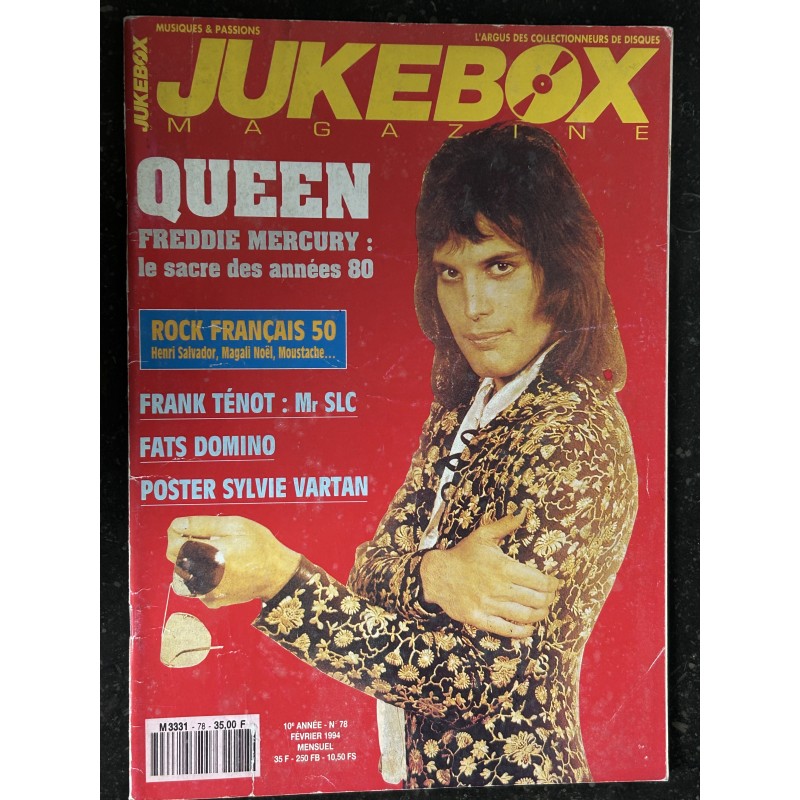 JUKEBOX 78 Queen Freddie Mercury Sylvie Vartan + Poster Frank Ténot Mr SLC Fats Domino