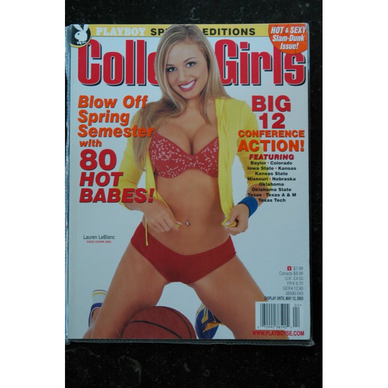 PLAYBOY'S COLLEGE GIRLS 2003 04 LAUREN LEBLANC ELIZABETH MCDONALD MEGHAN MICHELLE