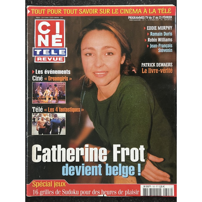 CINE TELE REVUE 2007 02 15 N° 7 Catherine Frot Robin Williams Patrick Dewaere Dreamgirls Eddie Murphy