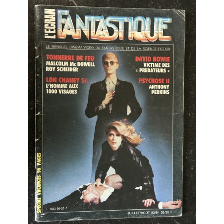 L'écran fantastique n° 36 - 1983 - TONNERRE DE FEU COVER DAVID BOWIE  PSCYCHOSE II PERKINS