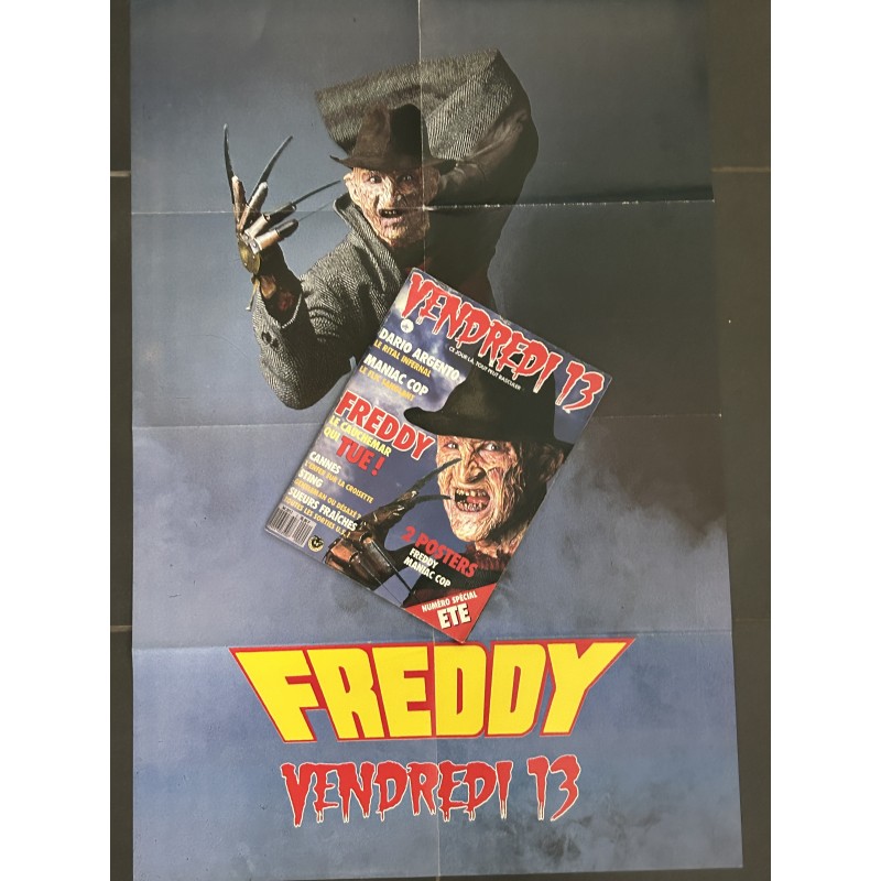 VENDREDI 13 N° 2 FREDDY Dario Argento Maniac Cop STING + 2 Posters