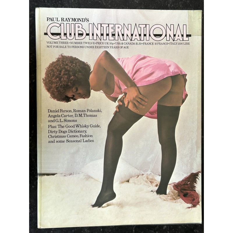 Club International Uk Vol. 03 N° 12 Décember 1974 Charme Erotique Photos Michel Moreau Carlos Clarke Rod Korman Fred Enke