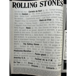ROCK en STOCK  1982 N° 54/55 Rolling Stones - Interview Nina Hagen - Talkig Heads - Les Costars