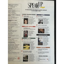 Speak Up N° 59 Avrilk 1992 The Cure Robert Smith - Eurodisneyland - US Death Valley
