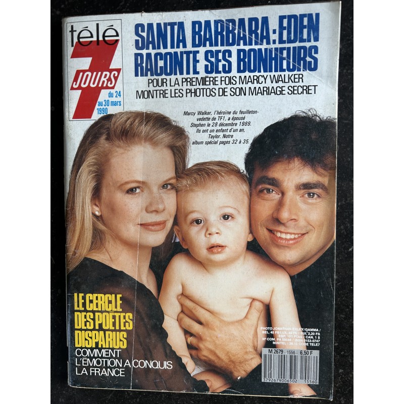 Télé 7 Jours  1556 24 au 30 mars 1990 SANTA BARBARA EDEN Marcy Walker