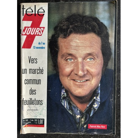 Télé 7 Jours 550 7 novembre 1970 Patrick Mac Nee - Vers un marché commun des feuilletons
