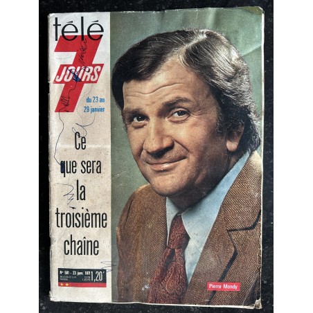 Télé 7 Jours 561 23 janvier 1971 Pierre Mondy - Ce que sera la troisième chaine