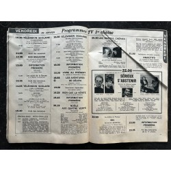 Télé 7 Jours 561 23 janvier 1971 Pierre Mondy - Ce que sera la troisième chaine