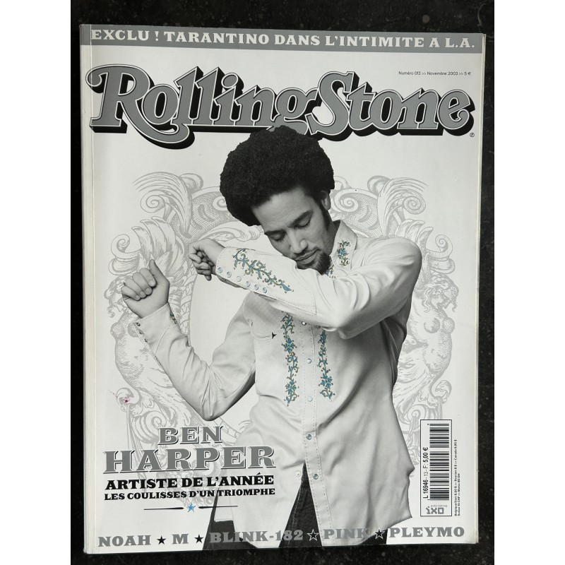 ROLLING STONE 2003 11 COVER BEN HARPER M BLINK 182 PINK PLEYMO NOAH