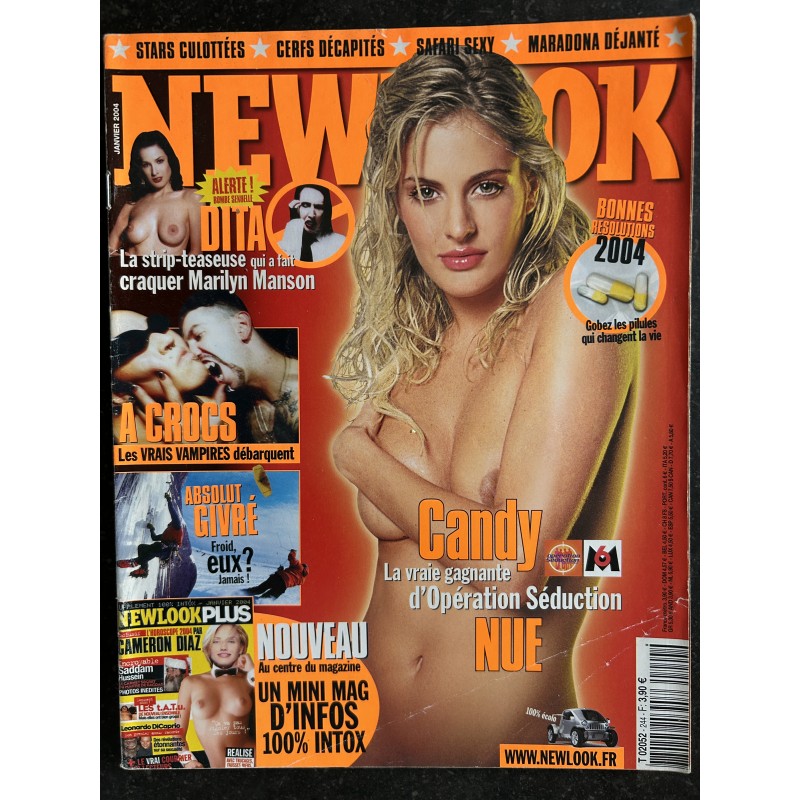 NEWLOOK 244 JANVIER 2004 CANDY PIN-UP DITA VON TEESE PEOPLE CULOTTEES OU SANS