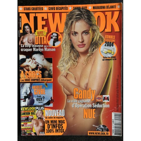 NEWLOOK 244 JANVIER 2004 CANDY PIN-UP DITA VON TEESE PEOPLE CULOTTEES OU SANS