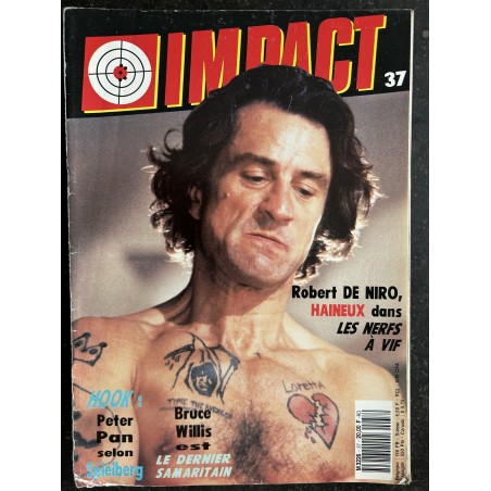 MAD MOVIES IMPACT 37 FEVRIER 1992 Robert de NIRO LES NERFS A VIF HOOK Spielberg Bruce WILLIS