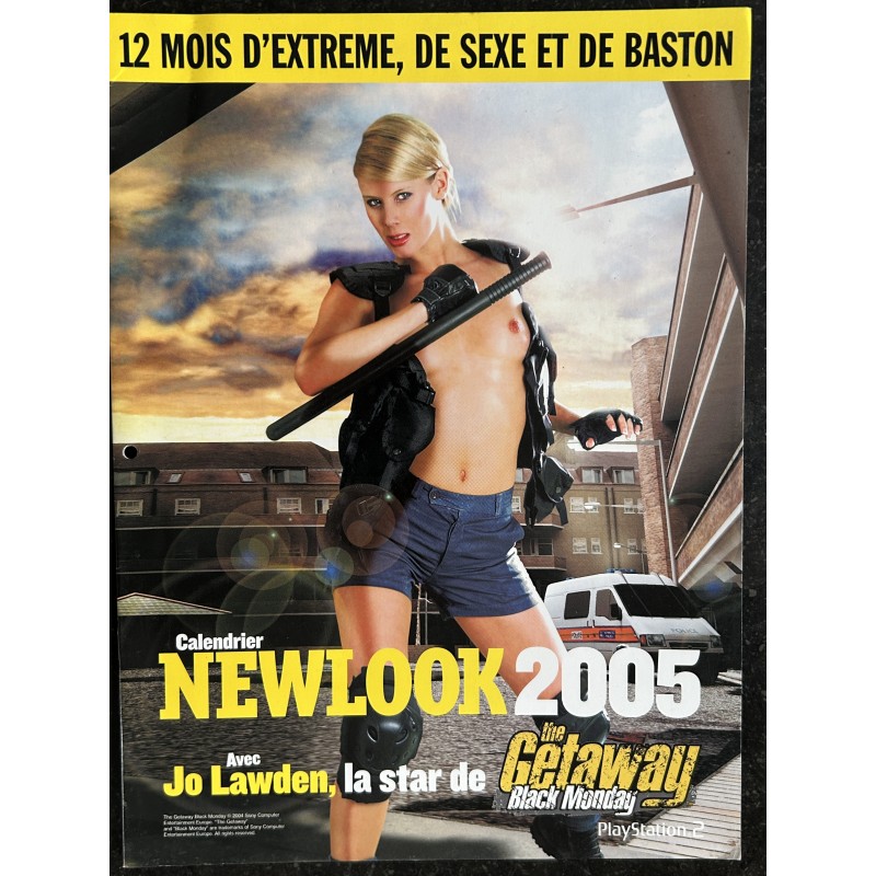 NEWLOOK CALENDRIER 2005 JO LAWDEN NUDE THE GETAWAY BLACK MONDAY EROTISME PHOTOS