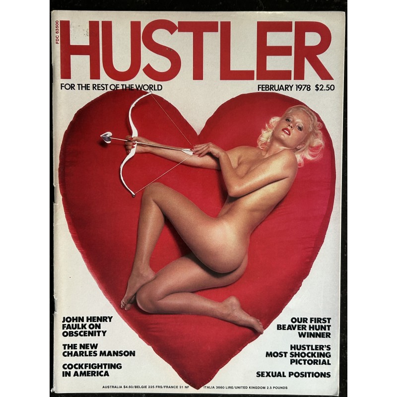 HUSTLER Vol. 04 N° 8 February 1978 Beaver Hunt - Erotic Execution - Sexual Positions - The new Charles Manson