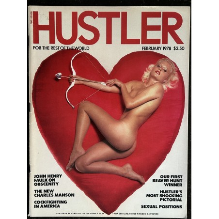 HUSTLER Vol. 04 N° 8 February 1978 Beaver Hunt - Erotic Execution - Sexual Positions - The new Charles Manson