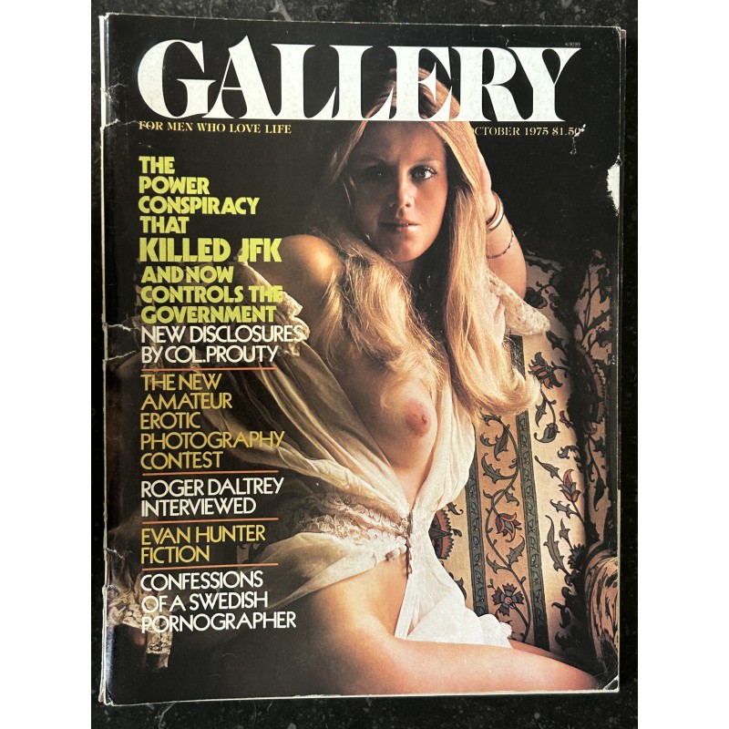 GALLERY October 1975 Killed JFK - The New Amateur Erotic Photography - Interviewed Roger Daltrey - Evan Hunter Fiction