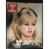 JOURS DE FRANCE 1552 29 sept. au 5 oct. 1984  B. BARDOT les stars des années 60 cover + 6 p. S. Loren L. Taylor Romy Sylvie
