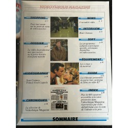VIDEOTHEQUE Magazine N° 1 1988 Sean Connery Le Nom de la Rose - Interview René Chateau