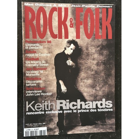 ROCK & FOLK 377 Keith RICHARDS ZEBDA  Jon Spencer METALLICA Ben Harper  john Lee Hooker
