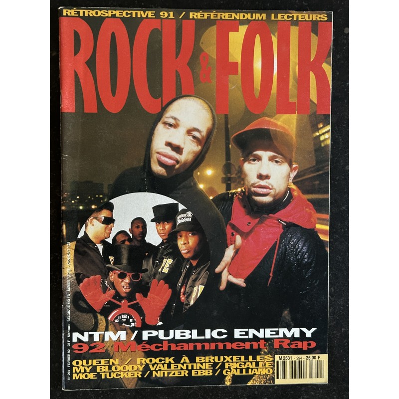 ROCK & FOLK 294 1992 NTM QUEEN My Bloody Valentine  MOE TUCKER  GALLIANO