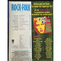 ROCK & FOLK 343 mars 1996 Loud Reed David Bowie Jane Birkin Fluffy LFO Miossec Babylon Zoo