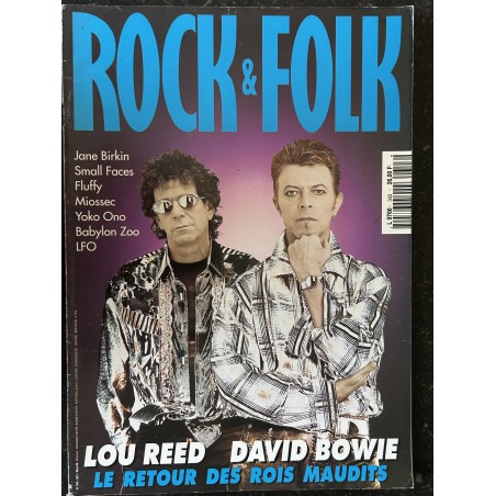 ROCK & FOLK 343 mars 1996 Loud Reed David Bowie Jane Birkin Fluffy LFO Miossec Babylon Zoo