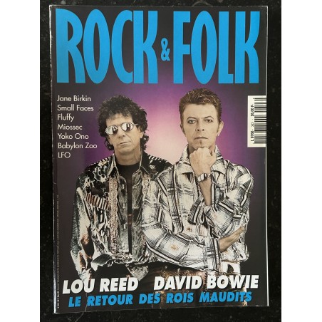 ROCK & FOLK 343 mars 1996 Loud Reed David Bowie Jane Birkin Fluffy LFO Miossec Babylon Zoo
