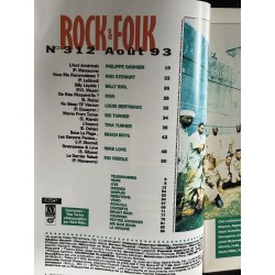 ROCK & FOLK 312 Aout 1993 Cover Tina Turner - Ike - Rod Stewart Billy Idol Kiss Beach Boys Louis Bertignac
