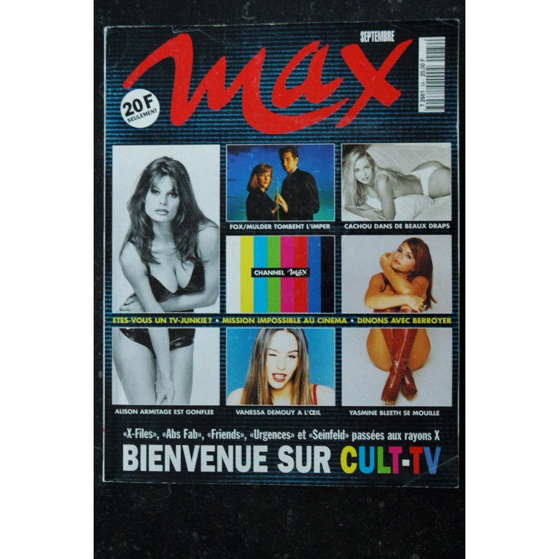 MAX 084 CULT TV MULDER CACHOU VANESSA DEMOUY YASMINE BLEETH