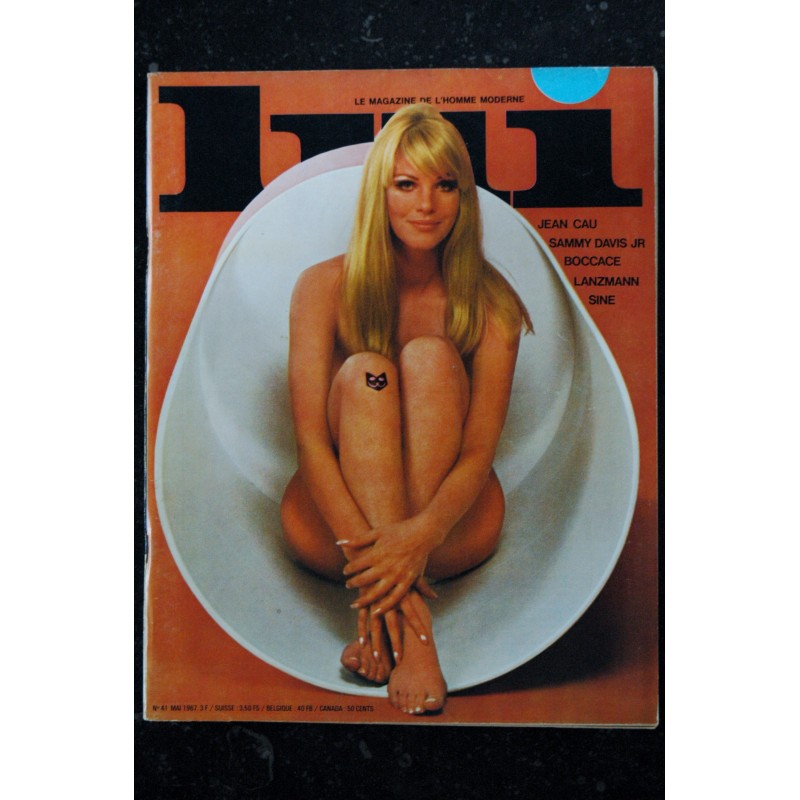 LUI 044 N° 44 COVER NICOLE OLIVIER INTERVIEW JERRY LEWIS FIAT 214 SINE EROTIC PIN-UP ASLAN 1967