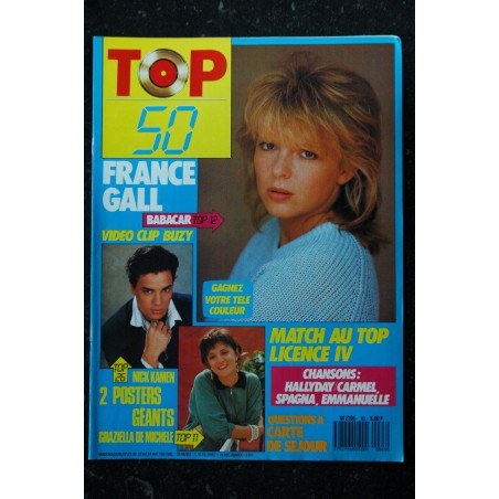 TOP 50 062 N°62 HALLYDAY CARMEL FRANCE GALL MADONNA LARA NICK HAMEN