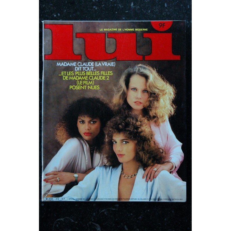 LUI 212 SEPTEMBRE 1981 INTERVIEW FRANCIS FORD COPPOLA VOYEUR Mme CLAUDE SES FILLES ENTIEREMENT NUES ASLAN