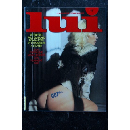 LUI 214 C. MATTON JAMES BOND GIRLS ENTIEREMENT NUE 007 ERIC HERAK EROTISME ASLAN