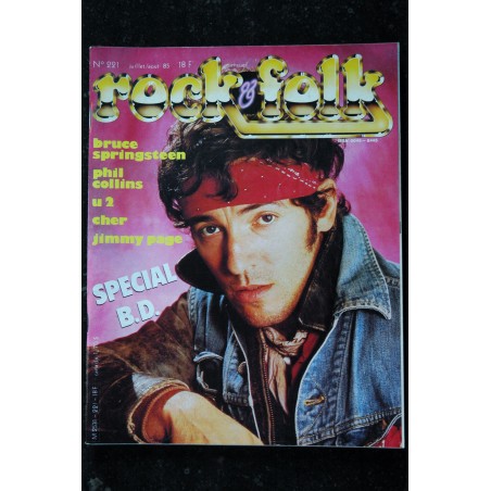 ROCK & FOLK 223  PHIL COLLINS EURYTHMICS RICKY NELSON