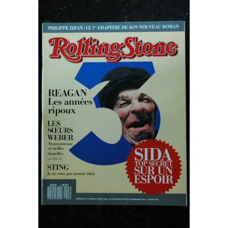 ROLLING STONE 002 N° 2  Wall Street Afghanistan La chute de la maison Europe 1 G. Michael JULY SCHIFRES CATON FOGEL De CAUNES